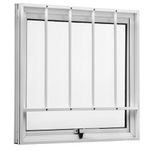 Maxim-ar Vidro Boreal com Grade Alumínio Branco 60x60cm