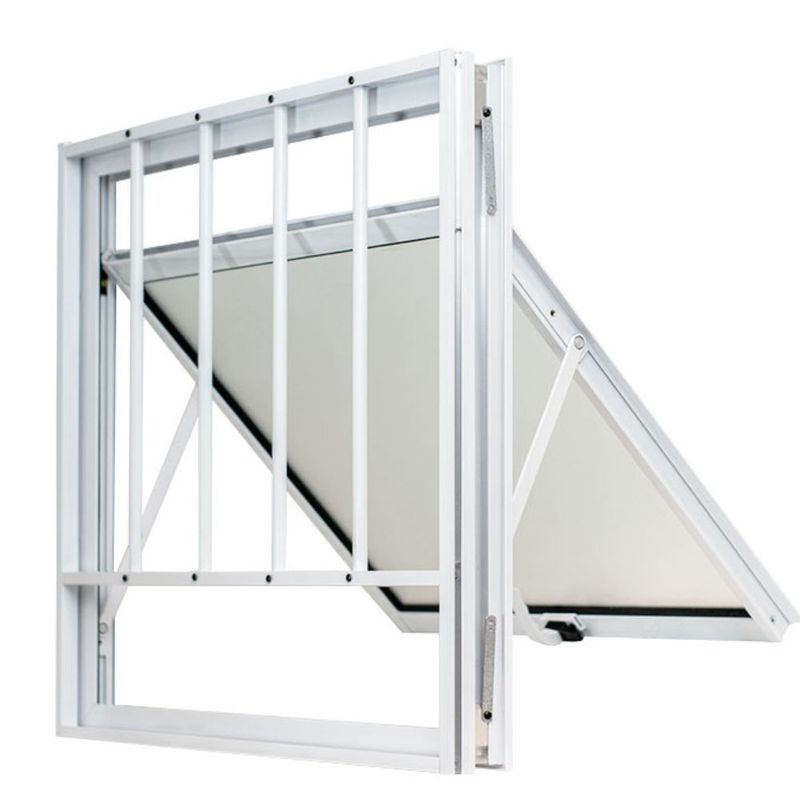 Maxim-ar Vidro Boreal com Grade Alumínio Branco 60x60cm