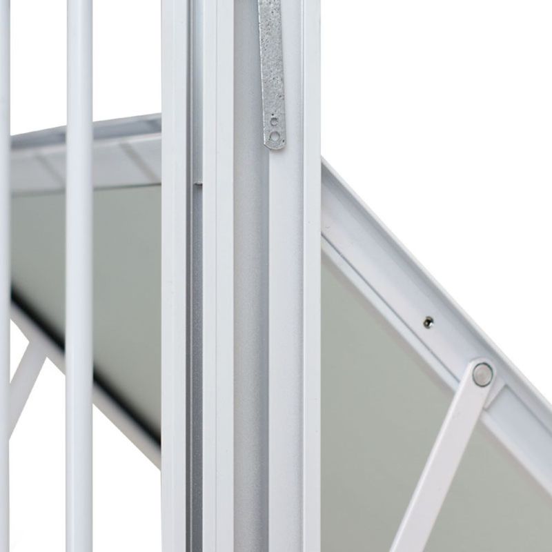 Maxim-ar Vidro Boreal com Grade Alumínio Branco 60x60cm