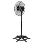Ventilador de Coluna Steel Preto com 6 Pás 50cm 200W Bivolt
