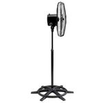 Ventilador de Coluna Steel Preto com 6 Pás 50cm 200W Bivolt