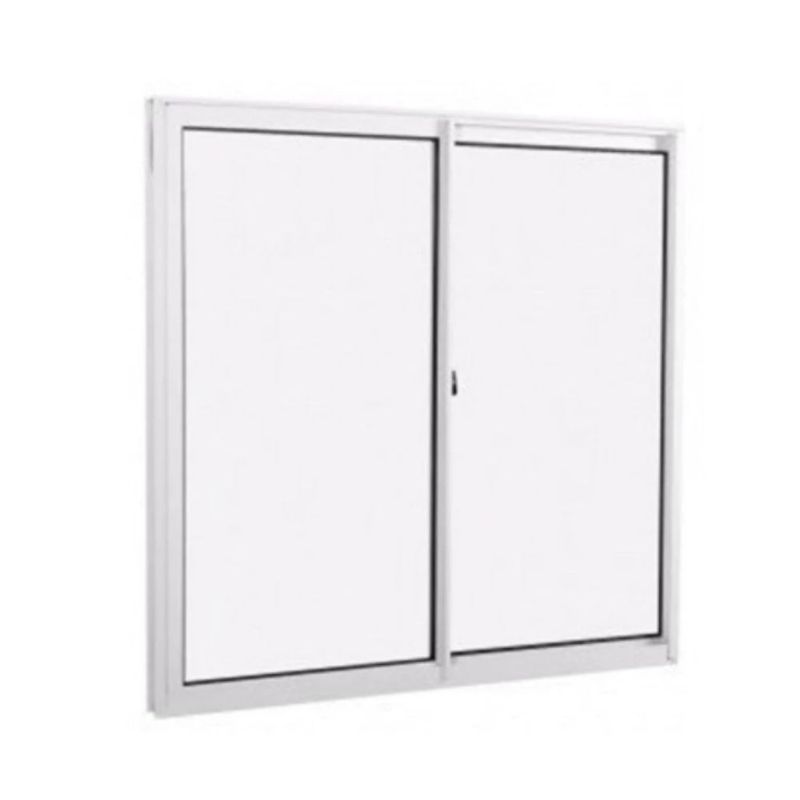 Janela de Correr 2 Folhas sem Grade Alumínio Branco 100x150cm