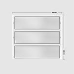 Janela Basculante Vidro Boreal Alumínio Branco 60x80cm