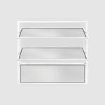 Janela Basculante Vidro Boreal Alumínio Branco 60x80cm