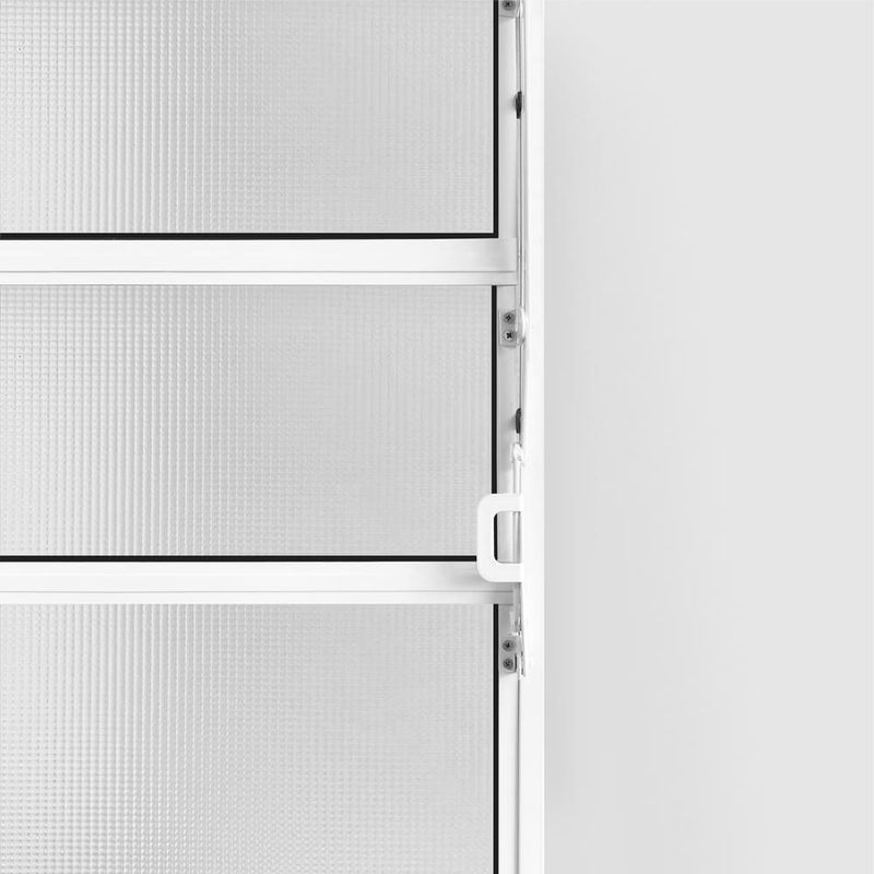 Janela Basculante Vidro Boreal Alumínio Branco 60x80cm