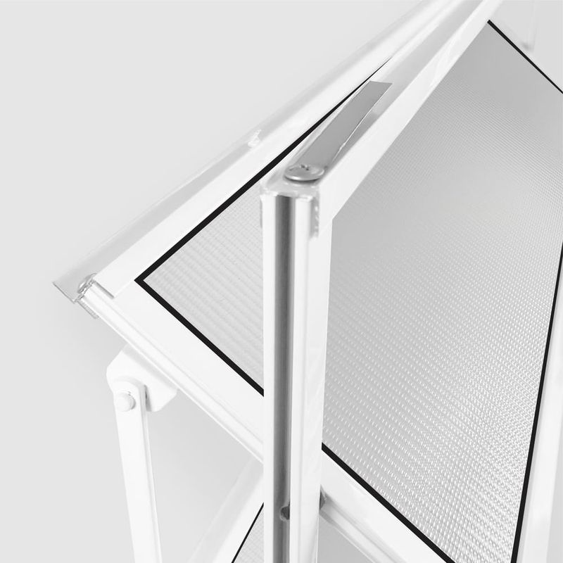 Janela Basculante Vidro Boreal Alumínio Branco 60x80cm