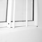 Janela de Correr 4 Folhas com Grade Alumínio Branco 100x150cm