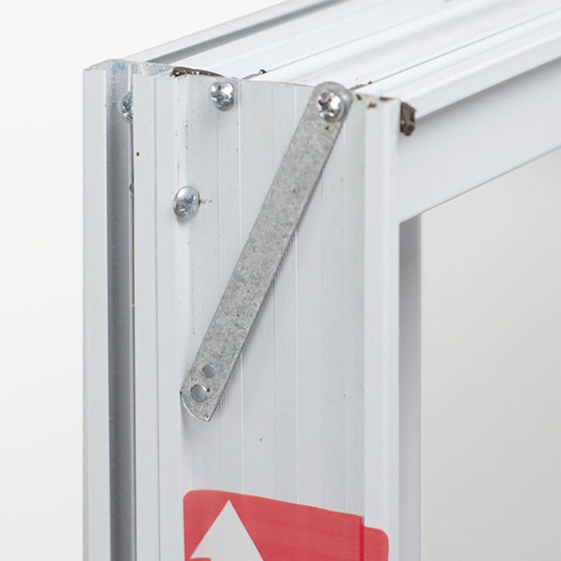 Janela de Correr 2 Folhas sem Grade Alumínio Branco 100x150cm