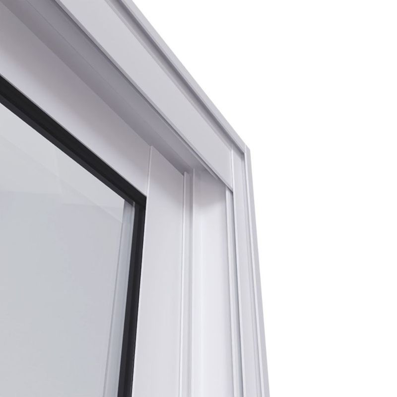 Janela de Correr 2 Folhas sem Grade Alumínio Branco 100x150cm