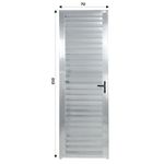 Porta Palheta Alumínio Brilhante Esquerdo 210x70cm