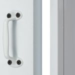 Porta Camarão Lambril Alumínio Branco Esquerdo 210x80cm