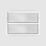 Janela Basculante Vidro Boreal Alumínio Branco 40x60cm