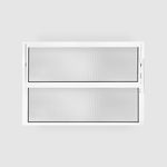 Janela Basculante Vidro Boreal Alumínio Branco 40x60cm