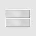 Janela Basculante Vidro Boreal Alumínio Branco 40x60cm