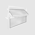 Janela Basculante Vidro Boreal Alumínio Branco 40x60cm