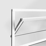 Janela Basculante Vidro Boreal Alumínio Branco 40x60cm