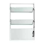 Janela Basculante Vidro Boreal Alumínio Branco 80x100cm