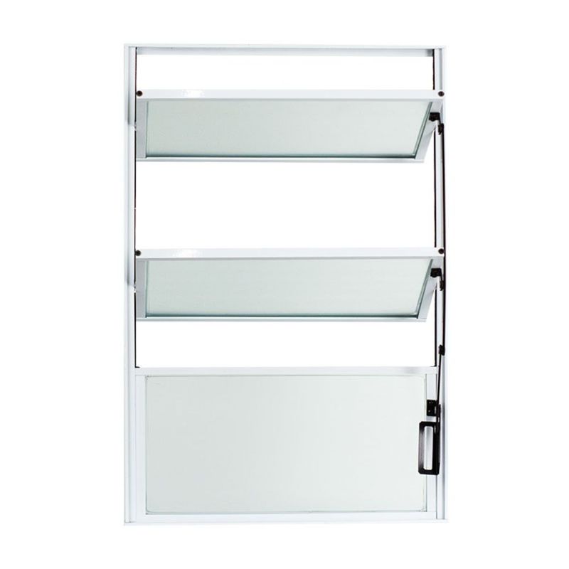 Janela Basculante Vidro Boreal Alumínio Branco 80x100cm