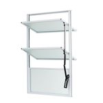 Janela Basculante Vidro Boreal Alumínio Branco 80x100cm