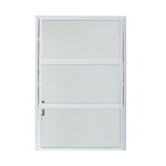 Janela Basculante Vidro Boreal Alumínio Branco 80x100cm