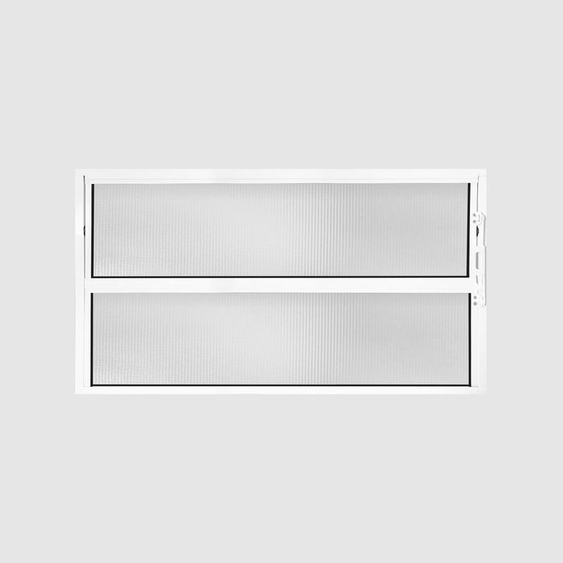 Janela Basculante Vidro Boreal Alumínio Branco 40x80cm