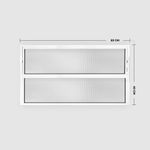 Janela Basculante Vidro Boreal Alumínio Branco 40x80cm