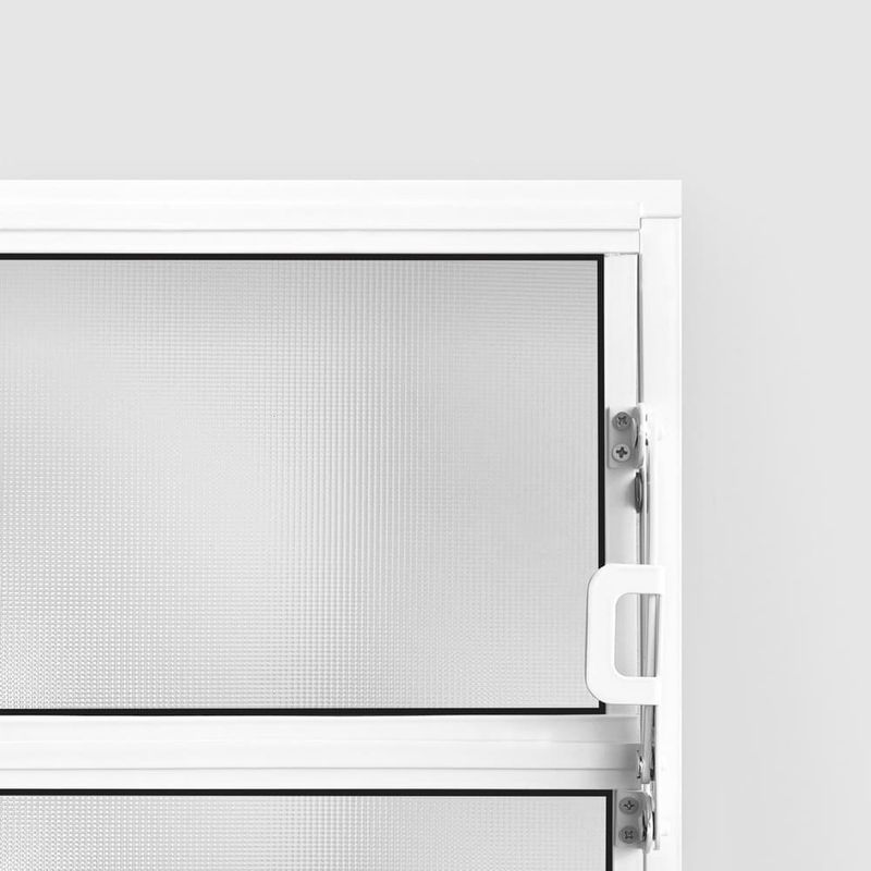 Janela Basculante Vidro Boreal Alumínio Branco 40x80cm