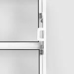 Janela Basculante Vidro Boreal Alumínio Branco 40x80cm