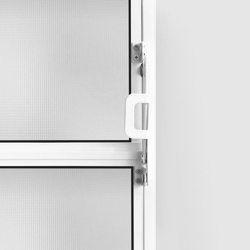 Janela Basculante Vidro Boreal Alumínio Branco 40x80cm