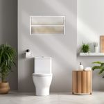 Janela Basculante Vidro Boreal Alumínio Branco 40x80cm