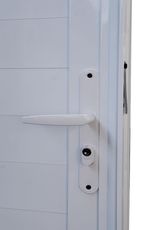 Porta Laminada Fechada Alumínio Branco Direito 210x90cm