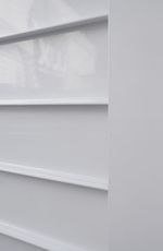 Porta Laminada Fechada Alumínio Branco Direito 210x90cm