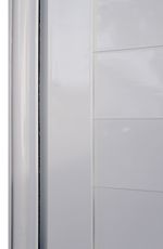 Porta Laminada Fechada Alumínio Branco Direito 210x90cm