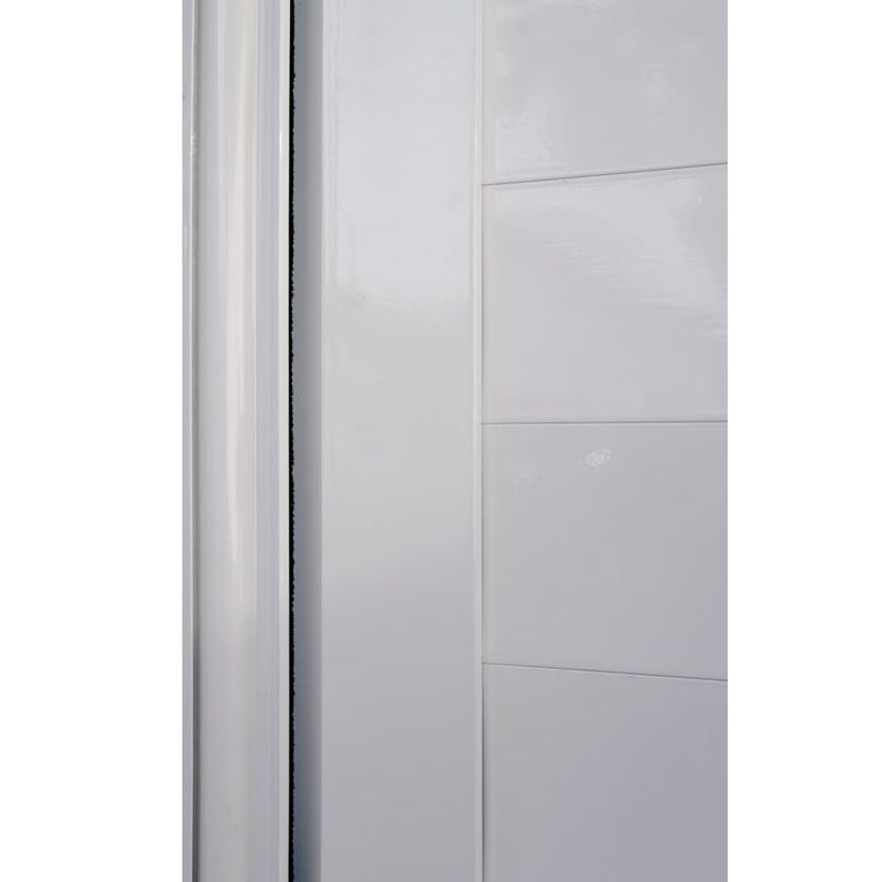 Porta Laminada Fechada Alumínio Branco Direito 210x90cm