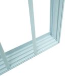 Janela de Correr 2 Folhas com Grade Alumínio Branco 80x80cm