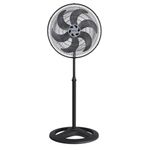 Ventilador de Coluna Turbo Preto com 6 Pás 50cm 135W 127V