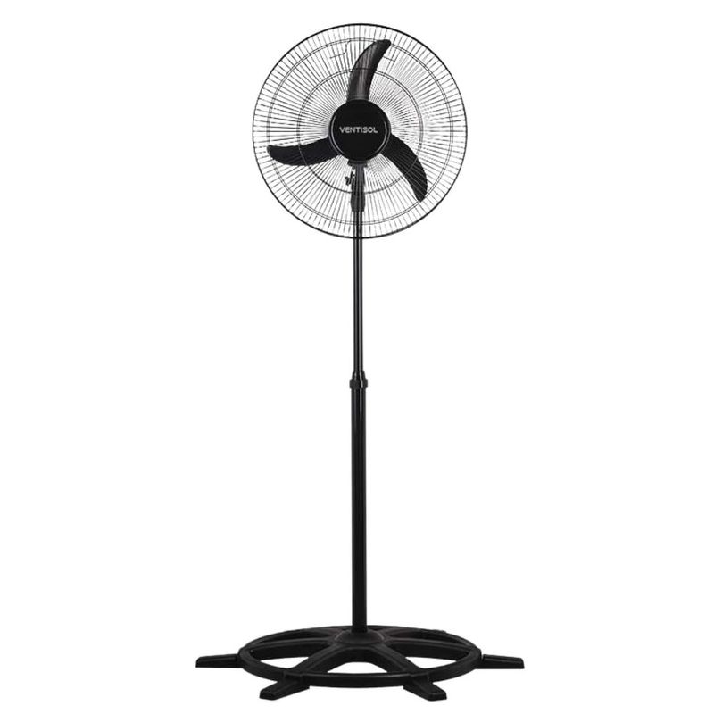 Ventilador de Coluna New Preto com 3 Pás 60cm 130W 127V