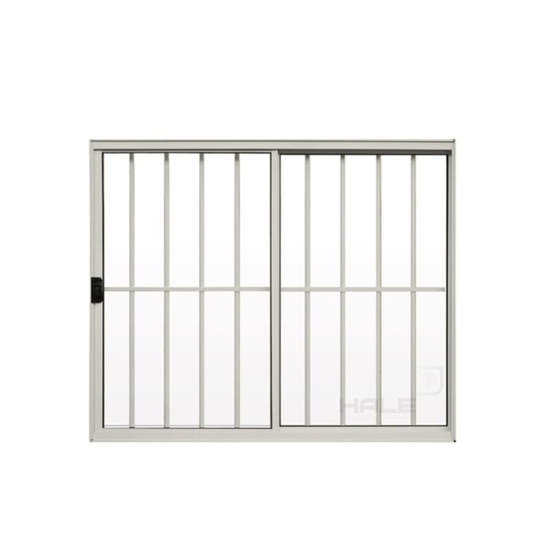 Janela de Correr 2 folhas com Grade Alumínio Branco 120x150cm