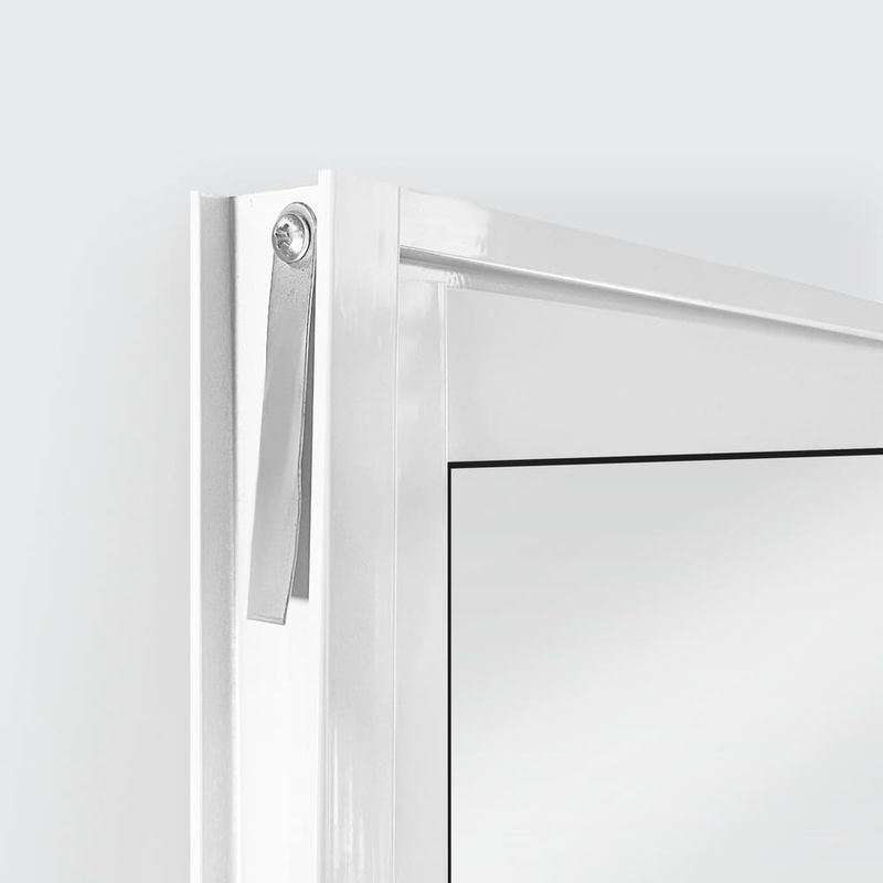 Janela de Correr 4 Folhas sem Grade Alumínio Branco 100x150cm