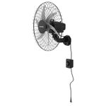 Ventilador de Parede Steel Preto com 6 Pás 50cm 200W Bivolt