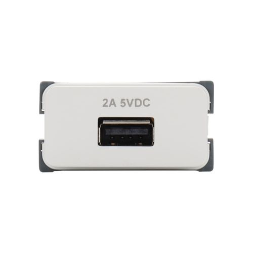 Módulo Carregador USB 2A Bivolt Branco Linha B3