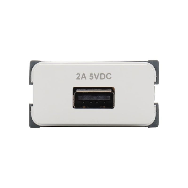 Módulo Carregador USB 2A Bivolt Branco Linha B3