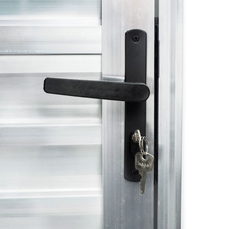 Porta Palheta Alumínio Brilhante Direito 210x60cm