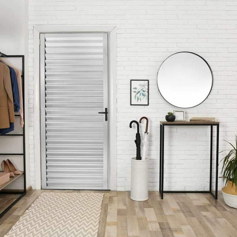 Porta Palheta Alumínio Brilhante Direito 210x60cm