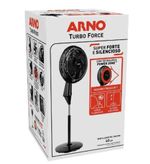 Ventilador de Coluna Turbo Force Preto com 6 Pás 40cm 126W 127V