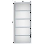 Janela Basculante Vidro Boreal Alumínio Branco 100x60cm