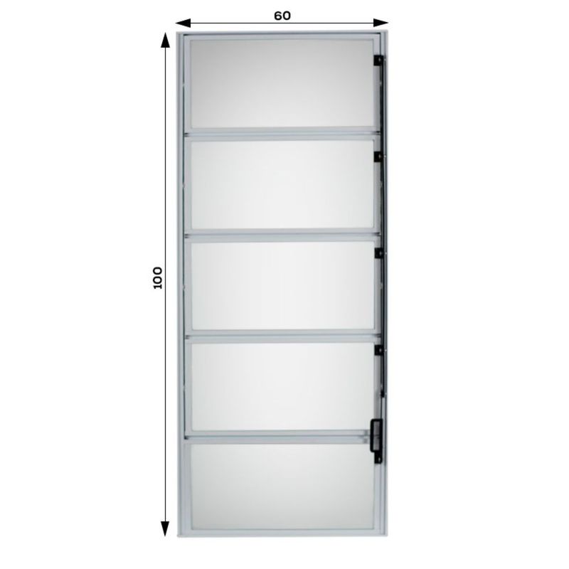 Janela Basculante Vidro Boreal Alumínio Branco 100x60cm