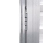 Porta Palheta Alumínio Brilhante com Ventilação Direito 210x90cm