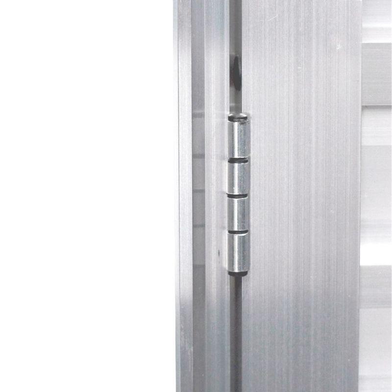 Porta Palheta Alumínio Brilhante com Ventilação Direito 210x90cm