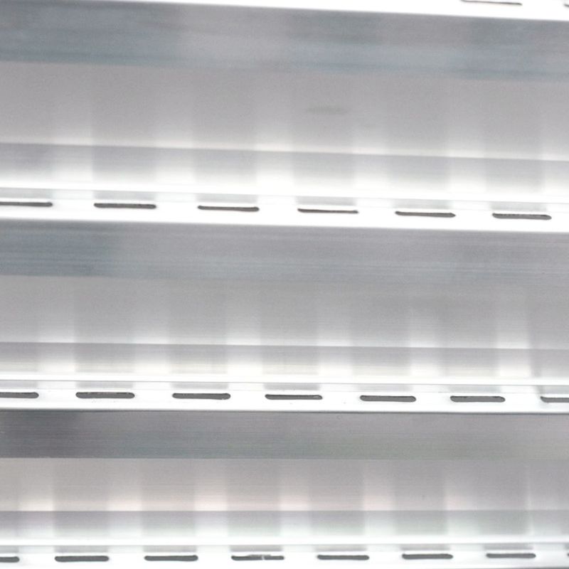 Porta Palheta Alumínio Brilhante com Ventilação Direito 210x90cm